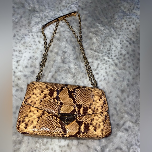 Michael Kors Soho Snakeskin Shoulder Bag - Picture 3 of 7